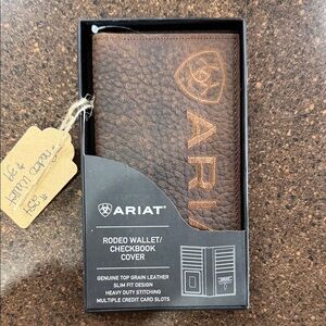 Ariat rodeo wallet/ checkbook cover